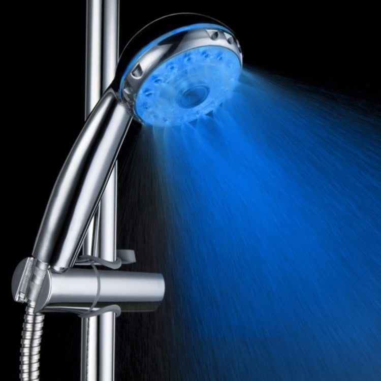 SDS-A21 15 LEDs ABS Temperature Sensor RGB LED Shower Head, Size: 22 x 8 x 4.5cm, Interface:  20mm - Shower Head by PMC TechLife | Online Shopping South Africa | PMC TechLife | Buy Now Pay Later Mobicred
