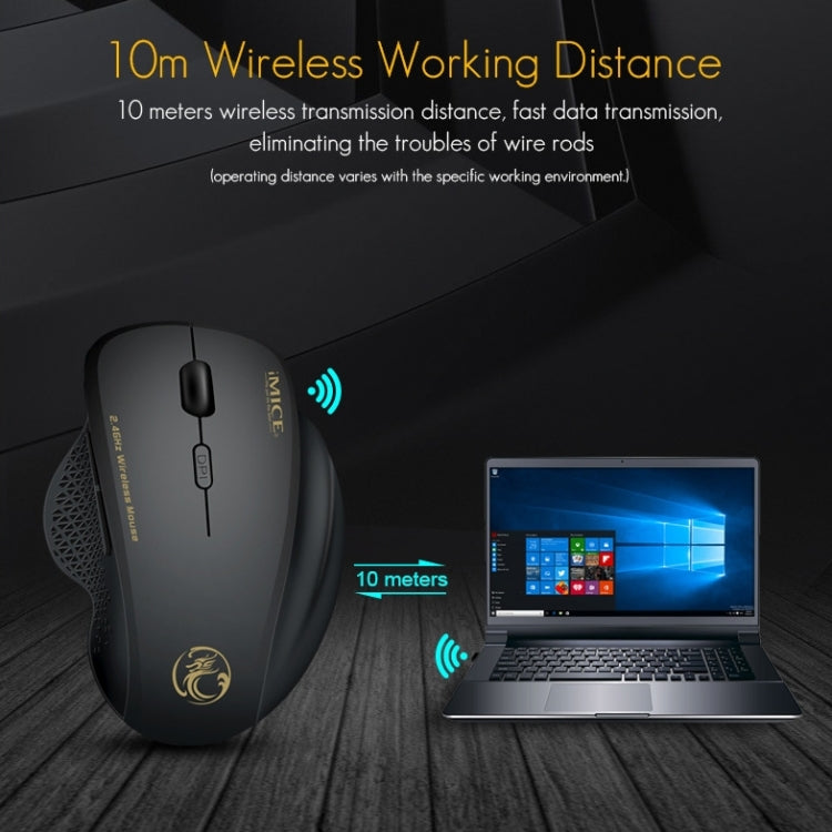 iMICE G6 Wireless Mouse 2.4G Office Mouse 6-button Gaming Mouse(Red) - free shipping - PMC TechLife - Order now!