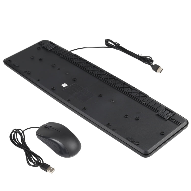 KB-8377 USB Wired Keyboard Mouse Set (Black) - Wired Keyboard by PMC TechLife | Online Shopping South Africa | PMC TechLife | Buy Now Pay Later Mobicred