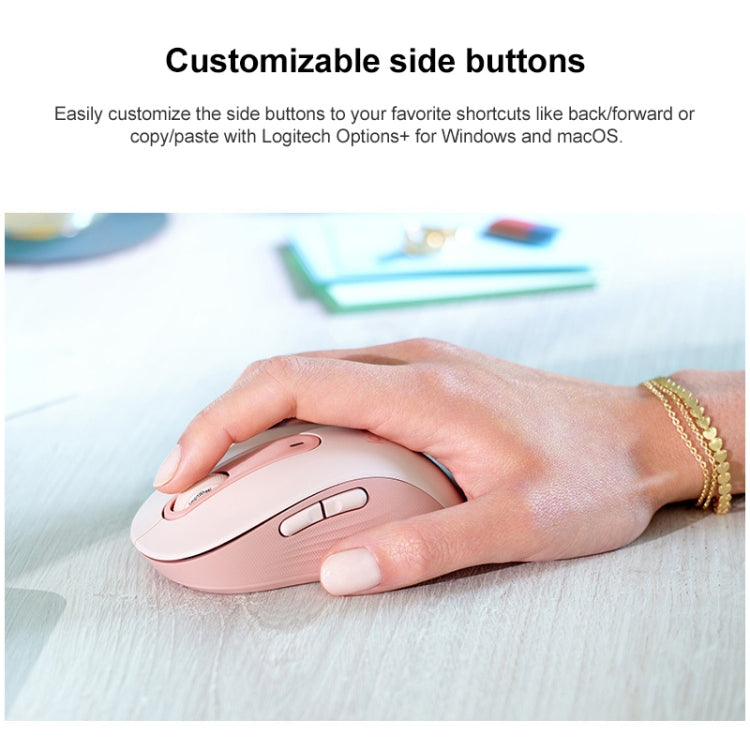 Logitech M650 5-keys 2000 DPI Wireless Bluetooth Silent Mouse (White) - free shipping - PMC Jewellery - Order now!