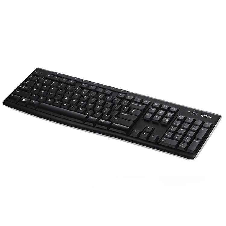 Logitech K270 Single Wireless Ultra-thin Silent Keyboard (Black) - Wireless Keyboard by Logitech | Online Shopping South Africa | PMC Jewellery | Buy Now Pay Later Mobicred