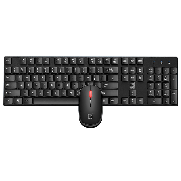 ZGB 8820 Candy Color Wireless Keyboard + Mouse Set (Black) - free shipping - PMC Jewellery - Order now!