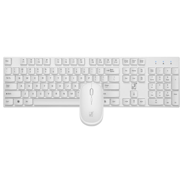 ZGB 8820 Candy Color Wireless Keyboard + Mouse Set (White) - free shipping - PMC Jewellery - Order now!
