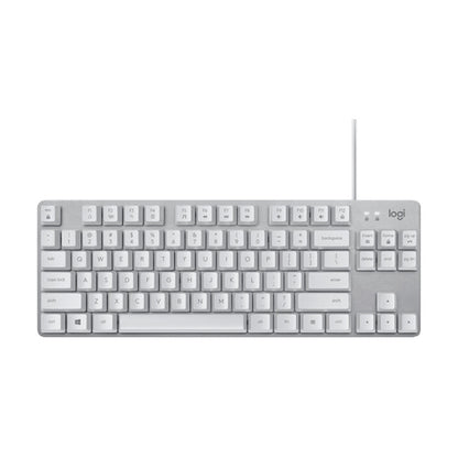 Logitech K835 Mini Mechanical Wired Keyboard, Green Shaft (White) - Wired Keyboard by Logitech | Online Shopping South Africa | PMC Jewellery | Buy Now Pay Later Mobicred