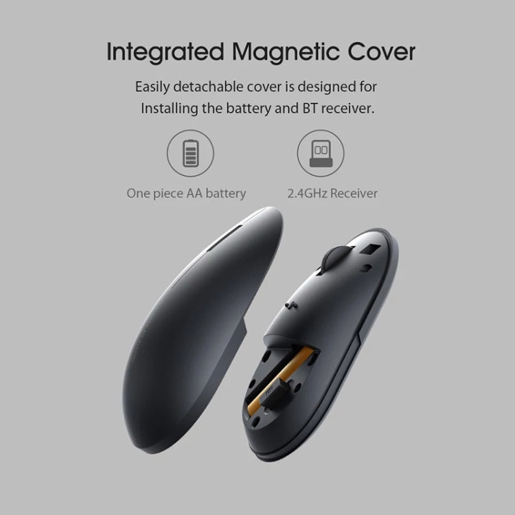 Original Xiaomi 2.4GHz 125HZ 1000DPI Rechargeable Ultra-thin Computer Mouse 2(Black) - Wireless Mice by Xiaomi | Online Shopping South Africa | PMC Jewellery | Buy Now Pay Later Mobicred