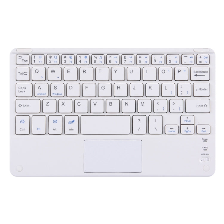 Bluetooth Wireless Keyboard with Touch Panel, Compatible with All Android & Windows 9 inch Tablets with Bluetooth Functions(White) - Universal Keyboard by PMC TechLife | Online Shopping South Africa | PMC TechLife | Buy Now Pay Later Mobicred