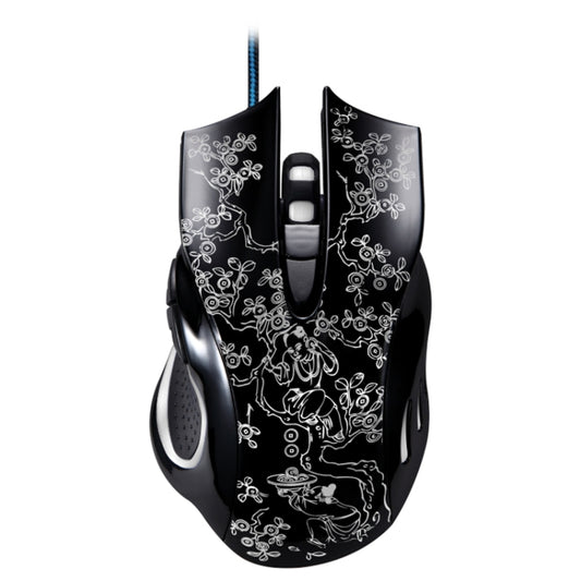 Chasing Leopard 169 USB 2400DPI Four-speed Adjustable LED Backlight Wired Optical E-sport Gaming Mouse with Counter Weight, Length: 1.45m(Black) - Wired Mice by Chasing Leopard | Online Shopping South Africa | PMC Jewellery | Buy Now Pay Later Mobicred