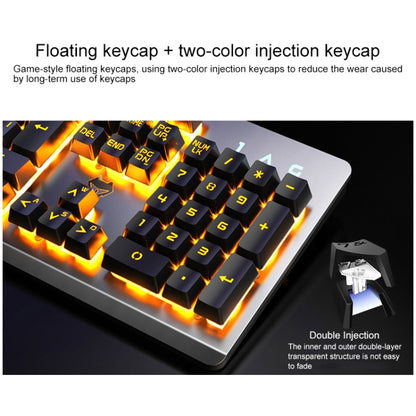 YINDIAO K002 USB Wired Mechanical Feel RGB Backlight Keyboard + Optical Mouse Set(White) - Wired Keyboard by YINDIAO | Online Shopping South Africa | PMC Jewellery | Buy Now Pay Later Mobicred