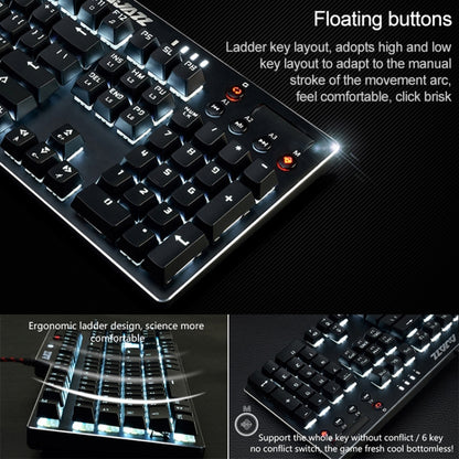 Ajazz AK35I Multimedia Knob Gaming Backlight Alloy Machinery Keyboard (Black Tea Axis) - Wired Keyboard by Ajazz | Online Shopping South Africa | PMC Jewellery | Buy Now Pay Later Mobicred