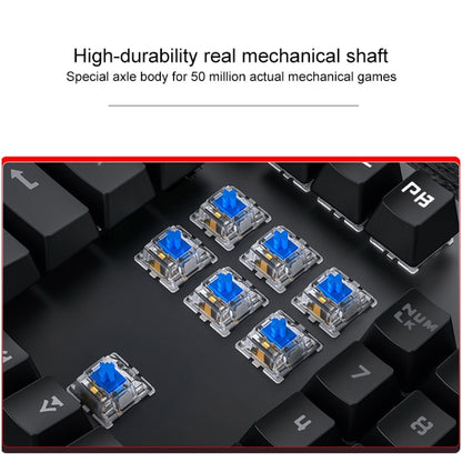 YINDIAO Electroplating Punk Mixed Light USB Mechanical Gaming Wired Keyboard, Black Shaft (Black) - Wired Keyboard by YINDIAO | Online Shopping South Africa | PMC Jewellery | Buy Now Pay Later Mobicred