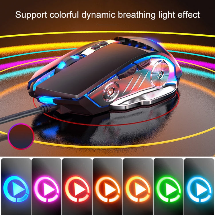 YINDIAO V2 Silent Mechanical Feel Gaming Keyboard Mouse Set (Black) - free shipping - PMC Jewellery - Order now!