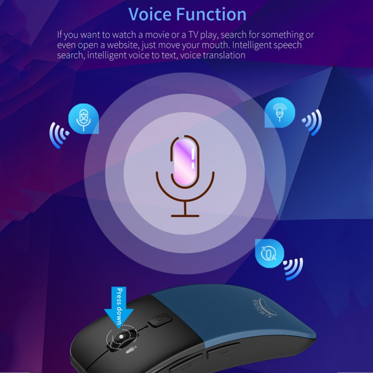 Boeleo BM01 Smart Voice Language Translation Wireless Mouse(Grey) - free shipping - PMC Jewellery - Order now!