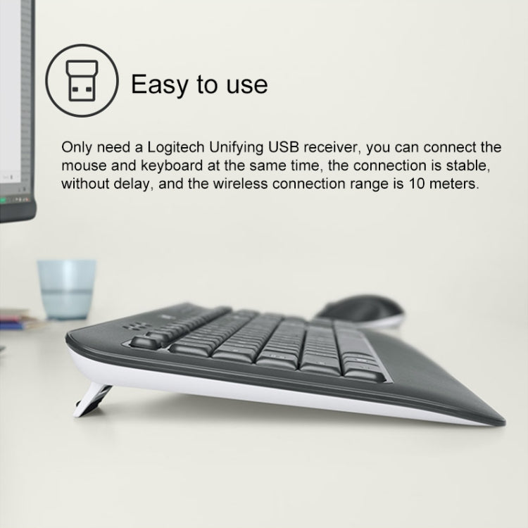 Logitech MK540 Wireless Keyboard and Mouse Set (Black) - free shipping - PMC Jewellery - Order now!