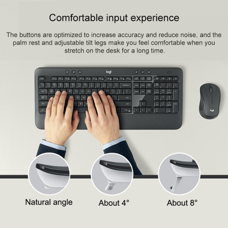 Logitech MK540 Wireless Keyboard and Mouse Set (Black) - free shipping - PMC Jewellery - Order now!