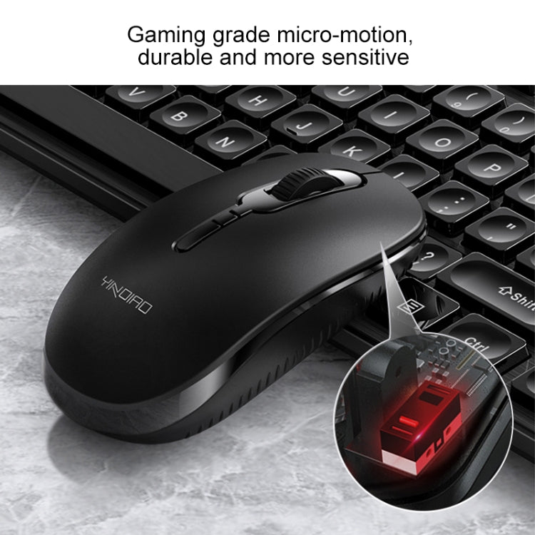 YINDIAO V3 Max Business Office Silent Wireless Keyboard Mouse Set (Black) - Wireless Keyboard by YINDIAO | Online Shopping South Africa | PMC Jewellery | Buy Now Pay Later Mobicred