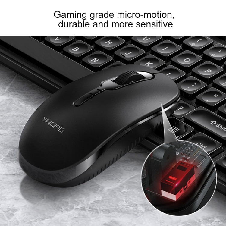 YINDIAO V3 Max Business Office Silent Wireless Keyboard Mouse Set (White) - free shipping - PMC Jewellery - Order now!