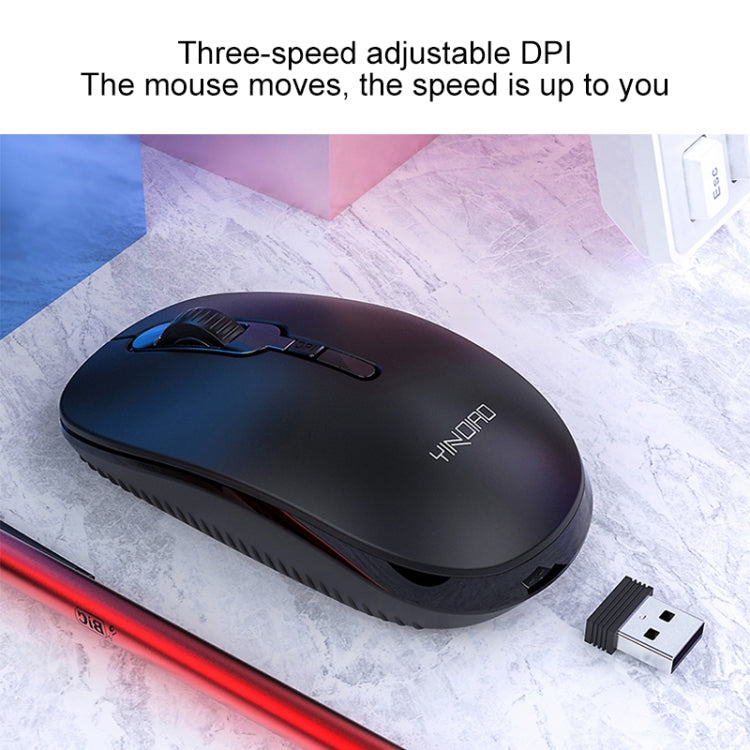 YINDIAO V3 Max Business Office Silent Wireless Keyboard Mouse Set (White) - free shipping - PMC Jewellery - Order now!