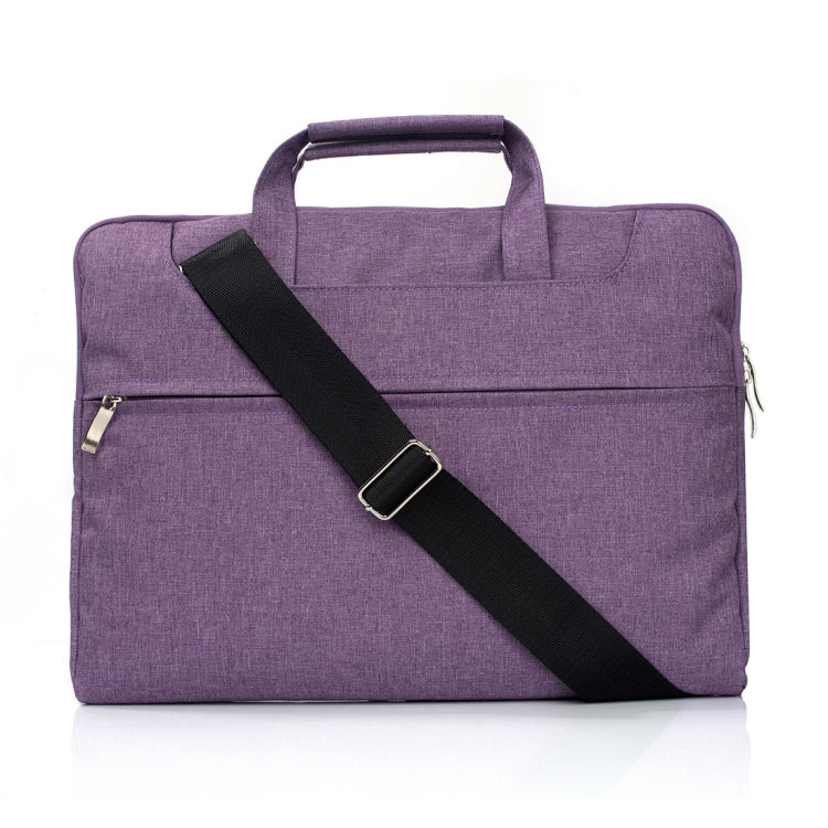 Portable One Shoulder Handheld Zipper Laptop Bag, For 13.3 inch and Below Macbook, Samsung, Lenovo, Sony, DELL Alienware, CHUWI, ASUS, HP (Purple) - 13.3 inch by PMC Jewellery | Online Shopping South Africa | PMC Jewellery | Buy Now Pay Later Mobicred