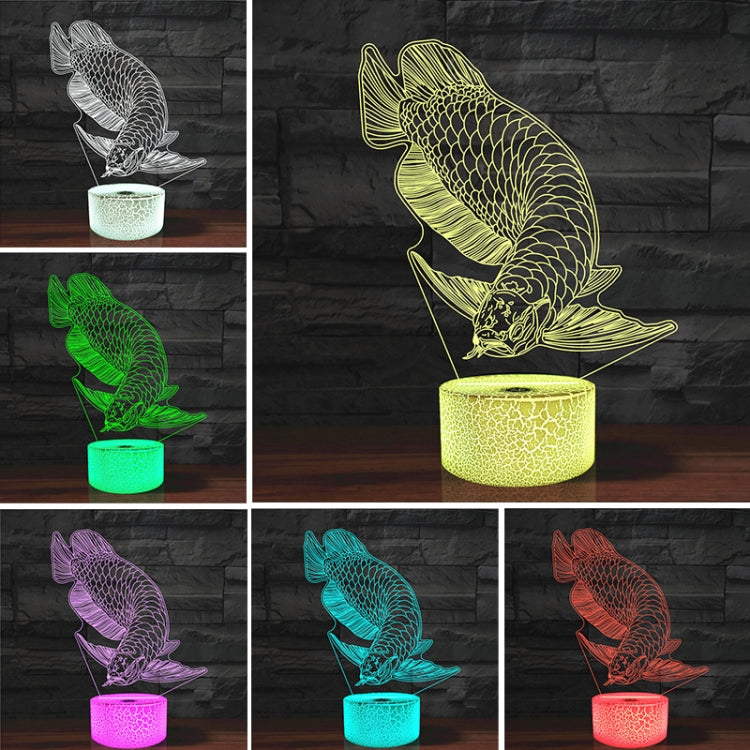 Fish Shape 3D Colorful LED Vision Light Table Lamp, USB Touch Version - Novelty Lighting by PMC TechLife | Online Shopping South Africa | PMC TechLife | Buy Now Pay Later Mobicred