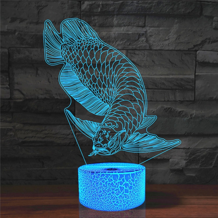 Fish Shape 3D Colorful LED Vision Light Table Lamp, USB & Battery Version - Novelty Lighting by PMC TechLife | Online Shopping South Africa | PMC TechLife | Buy Now Pay Later Mobicred