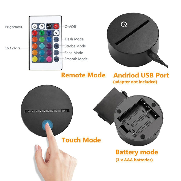 Motorcycle Shape 3D Colorful LED Vision Light Table Lamp, USB Touch Version - Novelty Lighting by PMC TechLife | Online Shopping South Africa | PMC TechLife | Buy Now Pay Later Mobicred