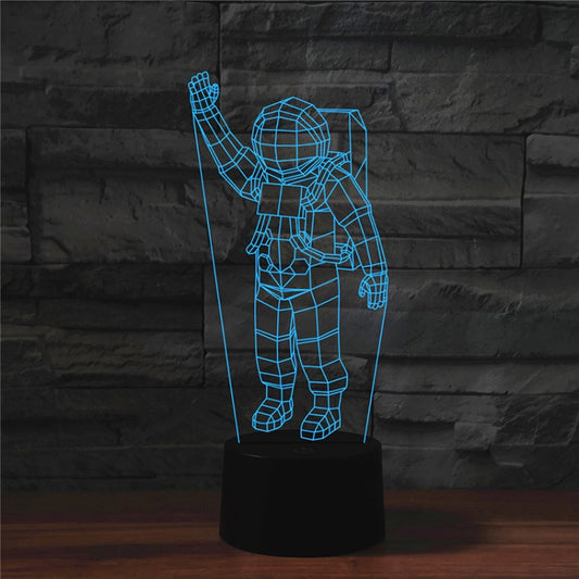 Astronaut Shape 3D Colorful LED Vision Light Table Lamp, Crack Remote Control Version - Novelty Lighting by PMC Jewellery | Online Shopping South Africa | PMC Jewellery | Buy Now Pay Later Mobicred