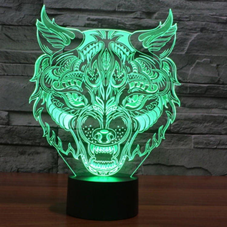 Leopard Shape 3D Touch Switch Control LED Light , 7 Colour Discoloration Creative Visual Stereo Lamp Desk Lamp Night Light - Novelty Lighting by PMC TechLife | Online Shopping South Africa | PMC TechLife | Buy Now Pay Later Mobicred