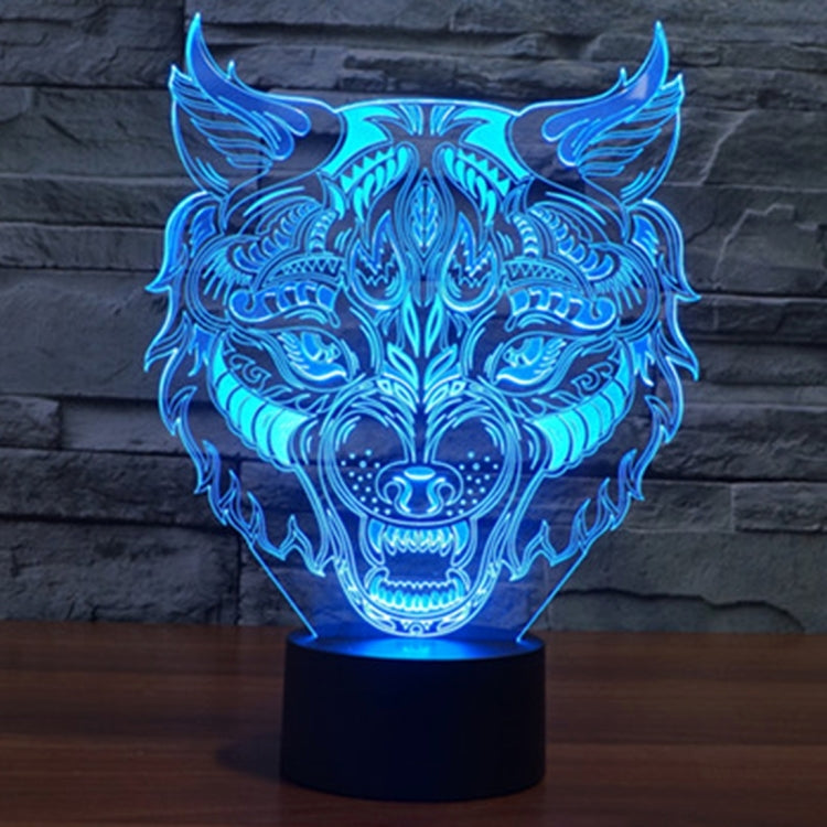 Leopard Shape 3D Touch Switch Control LED Light , 7 Colour Discoloration Creative Visual Stereo Lamp Desk Lamp Night Light - Novelty Lighting by PMC TechLife | Online Shopping South Africa | PMC TechLife | Buy Now Pay Later Mobicred