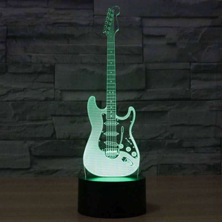 Electric Guitar Shape 3D Touch Switch Control LED Light , 7 Color Discoloration Creative Visual Stereo Lamp Desk Lamp Night Light - Novelty Lighting by PMC TechLife | Online Shopping South Africa | PMC TechLife | Buy Now Pay Later Mobicred