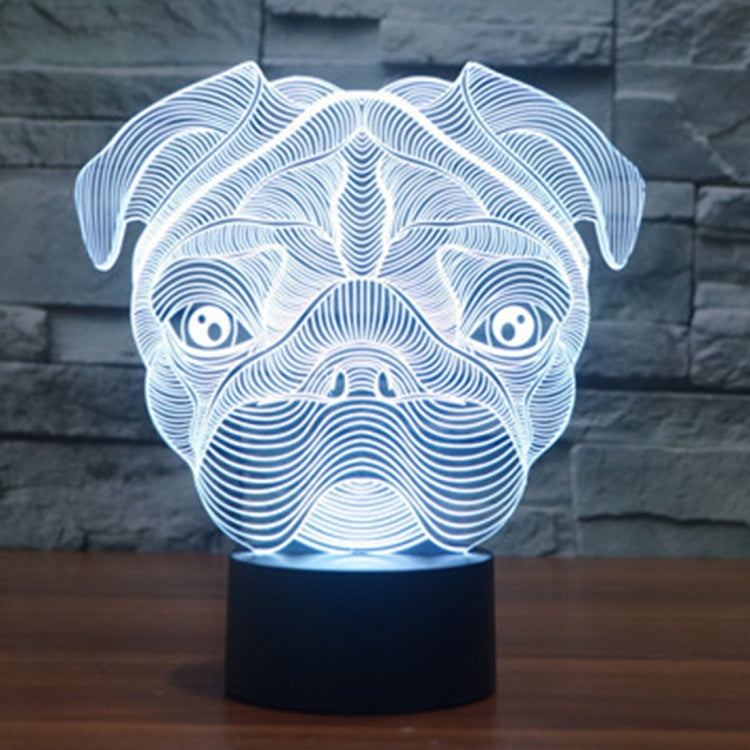 Dog Shape 3D Touch Switch Control LED Light , 7 Color Discoloration Creative Visual Stereo Lamp Desk Lamp Night Light - Novelty Lighting by PMC TechLife | Online Shopping South Africa | PMC TechLife | Buy Now Pay Later Mobicred