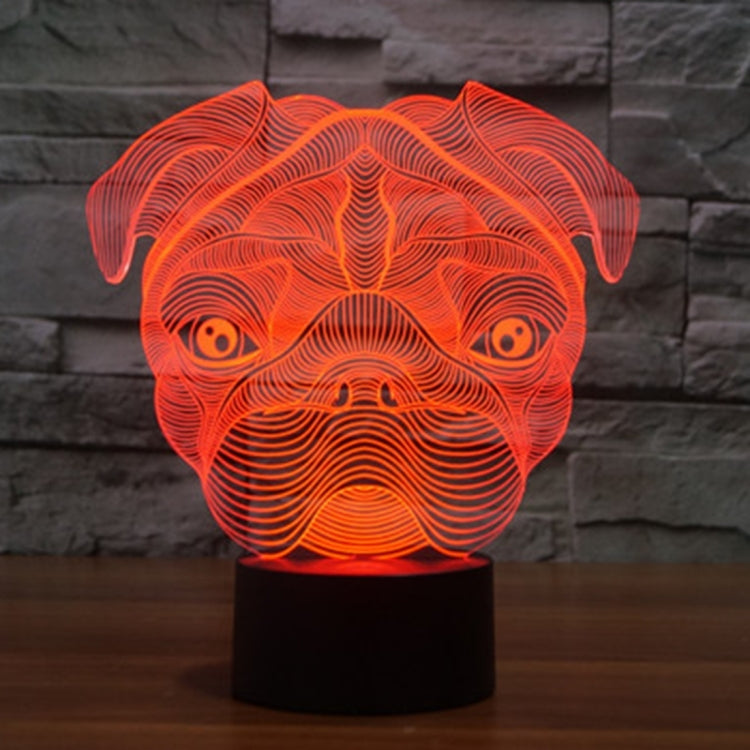 Dog Shape 3D Touch Switch Control LED Light , 7 Color Discoloration Creative Visual Stereo Lamp Desk Lamp Night Light - Novelty Lighting by PMC TechLife | Online Shopping South Africa | PMC TechLife | Buy Now Pay Later Mobicred