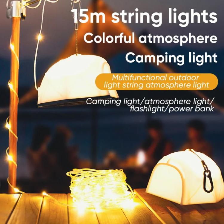 KXK-505 Multifunctional Tent Camping Llight with 15m String Light - Camping Lighting by PMc TechLife | Online Shopping South Africa | PMc TechLife | Buy Now Pay Later Mobicred
