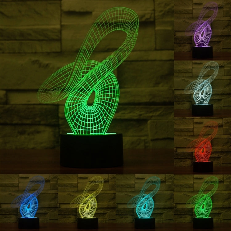 Abstract Style 3D Touch Switch Control LED Light , 7 Color Discoloration Creative Visual Stereo Lamp Desk Lamp Night Light - Novelty Lighting by PMC TechLife | Online Shopping South Africa | PMC TechLife | Buy Now Pay Later Mobicred