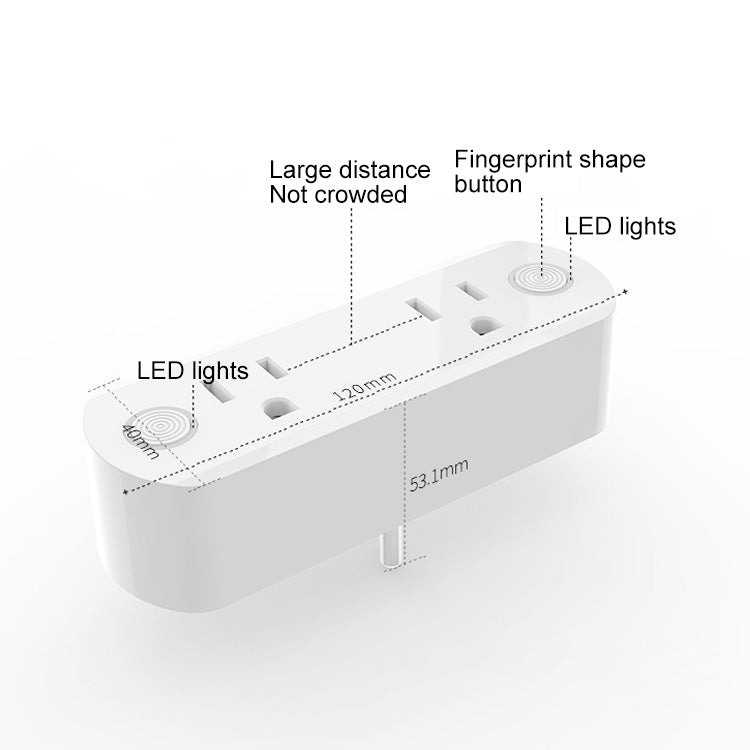 15A WiFi Remote Control Smart Socket Works with Alexa & Google Home & IFTTT, AC 100-240V, US Plug - Smart Socket by PMC Jewellery | Online Shopping South Africa | PMC Jewellery | Buy Now Pay Later Mobicred