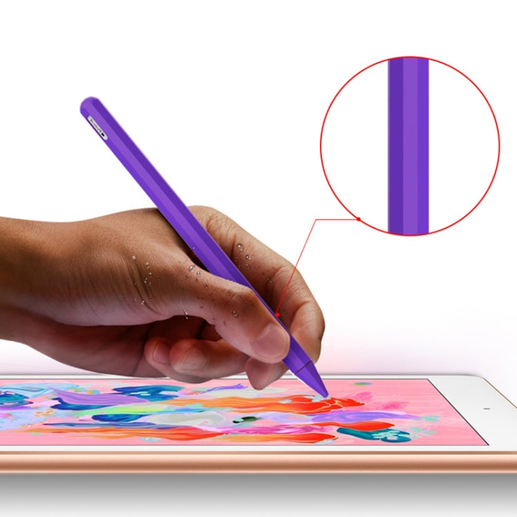 Stylus Pen Silica Gel Protective Case for Apple Pencil 2 (White) - Pencil Accessories by PMC Jewellery | Online Shopping South Africa | PMC Jewellery | Buy Now Pay Later Mobicred
