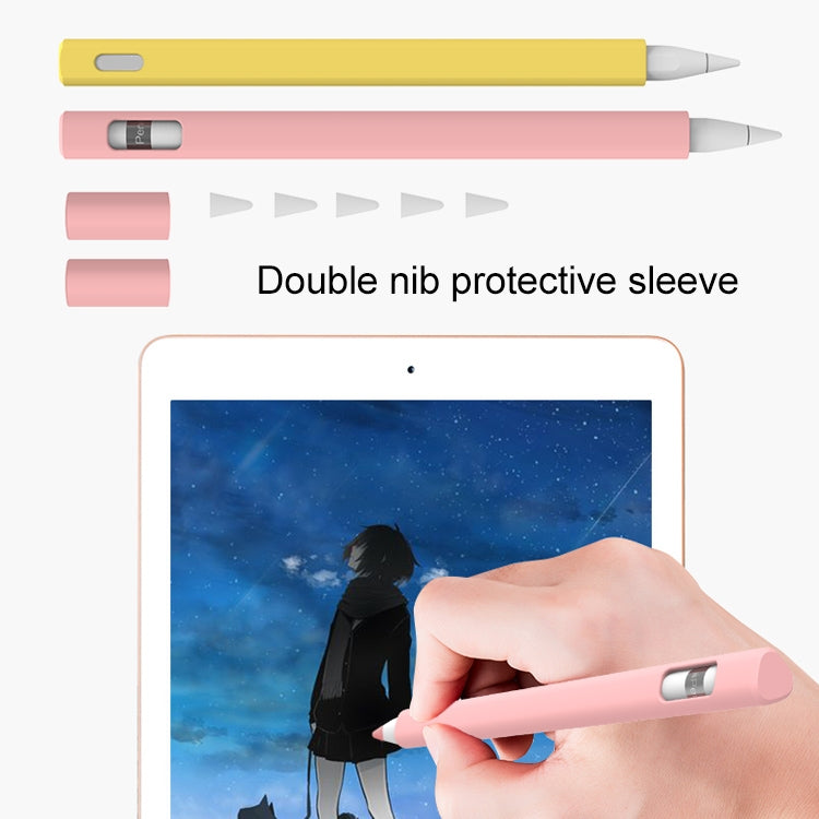 LOVE MEI For Apple Pencil 1 Triangle Shape Stylus Pen Silicone Protective Case Cover (Blue) - Pencil Accessories by LOVE MEI | Online Shopping South Africa | PMC Jewellery