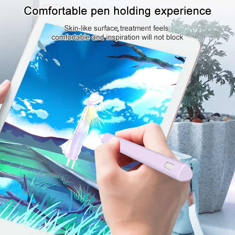 LOVE MEI For Apple Pencil 1 Triangle Shape Stylus Pen Silicone Protective Case Cover (Blue) - Pencil Accessories by LOVE MEI | Online Shopping South Africa | PMC Jewellery