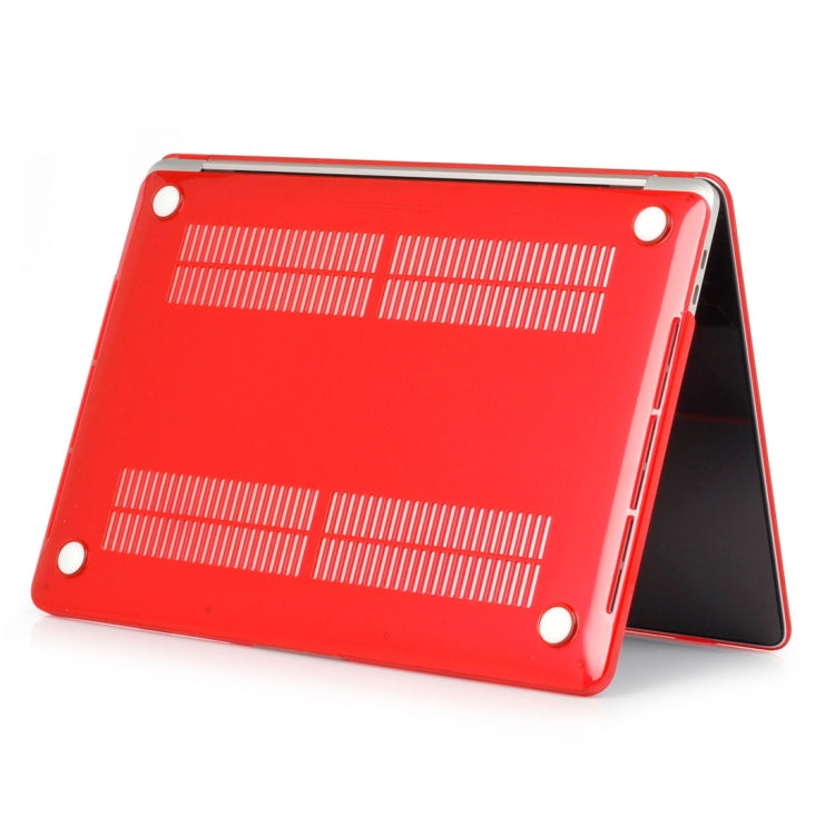 ENKAY Hat-Prince 2 in 1 Crystal Hard Shell Plastic Protective Case + Europe Version Ultra-thin TPU Keyboard Protector Cover for 2016 MacBook Pro 15.4 Inch with Touch Bar (A1707) (Red) - MacBook Pro Cases by ENKAY | Online Shopping South Africa | PMC Jewellery | Buy Now Pay Later Mobicred