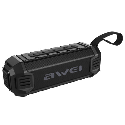 awei Y280 IPX4 Bluetooth Speaker Power Bank with Enhanced Bass, Built-in Mic, Support FM / USB / TF Card / AUX(Black) - Desktop Speaker by awei | Online Shopping South Africa | PMC Jewellery | Buy Now Pay Later Mobicred