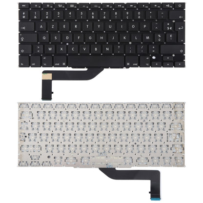 For Macbook Pro Retina 15 inch A1398 2012 2013 2014 2015 UK French Version Keyboard - Keyboard by PMC Jewellery | Online Shopping South Africa | PMC Jewellery | Buy Now Pay Later Mobicred