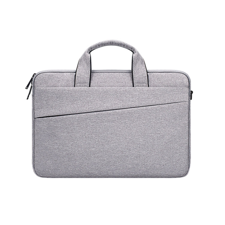 ST03S 13.3 inch Double Side Pockets Wearable Oxford Cloth Soft Handle Portable Laptop Tablet Bag(Grey) - 13.3 inch by PMC Jewellery | Online Shopping South Africa | PMC Jewellery | Buy Now Pay Later Mobicred