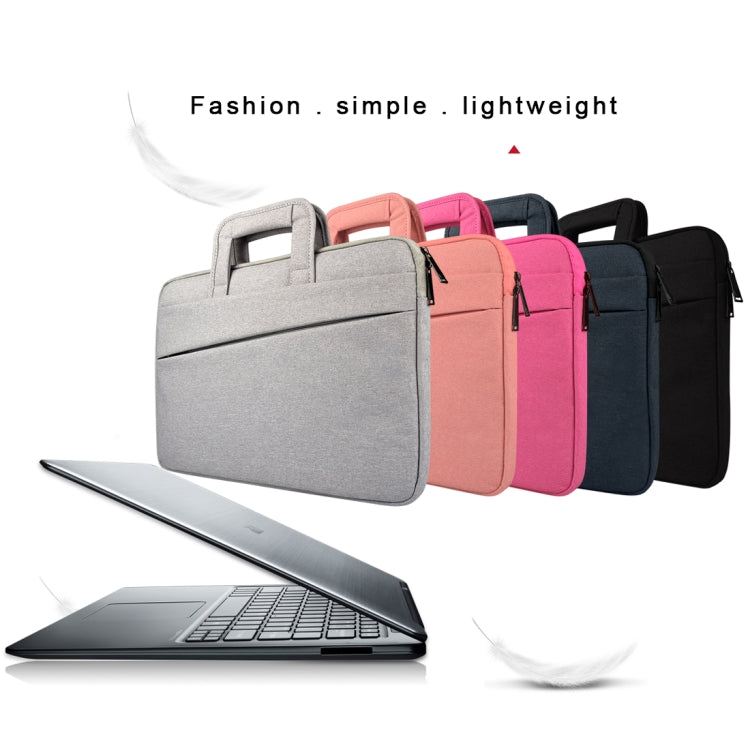 ST03S 15.6 inch Universal Double Side Pockets Wearable Oxford Cloth Soft Handle Portable Laptop Tablet Bag(Pink) - 15.6 - 17 inch by PMC Jewellery | Online Shopping South Africa | PMC Jewellery | Buy Now Pay Later Mobicred