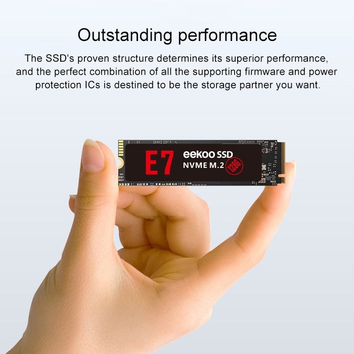 eekoo E7 NVME M.2 128GB PCI-E Interface Solid State Drive for Desktops / Laptops - External Solid State Drives by eekoo | Online Shopping South Africa | PMC Jewellery | Buy Now Pay Later Mobicred