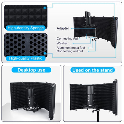 TEYUN S5 Microphone Soundproof Cover Windproof and Sound-absorbing Accessories(Black) - Windshield by TEYUN | Online Shopping South Africa | PMC Jewellery | Buy Now Pay Later Mobicred