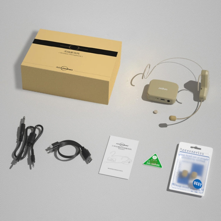 ASiNG  WM03 2.4G Wireless Microphone Headset Microphone Bluetooth Speaker Kit (Black) - Microphone by ASiNG | Online Shopping South Africa | PMC TechLife
