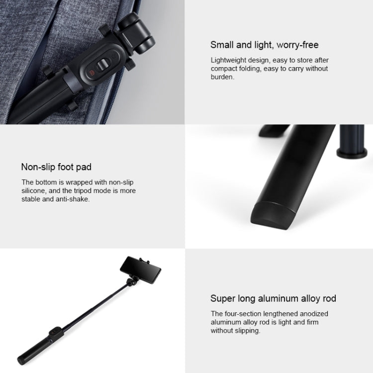 Original Xiaomi Mijia XMZPGO5YM Zoom Foldable Extendable Monopod Bluetooth Tripod Selfie Stick - Selfie Sticks by Xiaomi | Online Shopping South Africa | PMC Jewellery