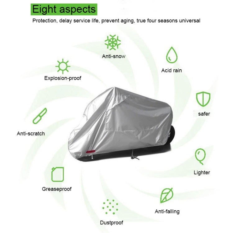 210D Oxford Cloth Motorcycle Electric Car Rainproof Dust-proof Cover, Size: XXL (Black) - Raincoat by PMC Jewellery | Online Shopping South Africa | PMC Jewellery | Buy Now Pay Later Mobicred