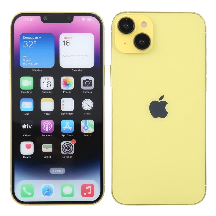 For iPhone 14 Color Screen Non-Working Fake Dummy Display Model(Yellow) - For iPhone & iPad by PMC Jewellery | Online Shopping South Africa | PMC Jewellery