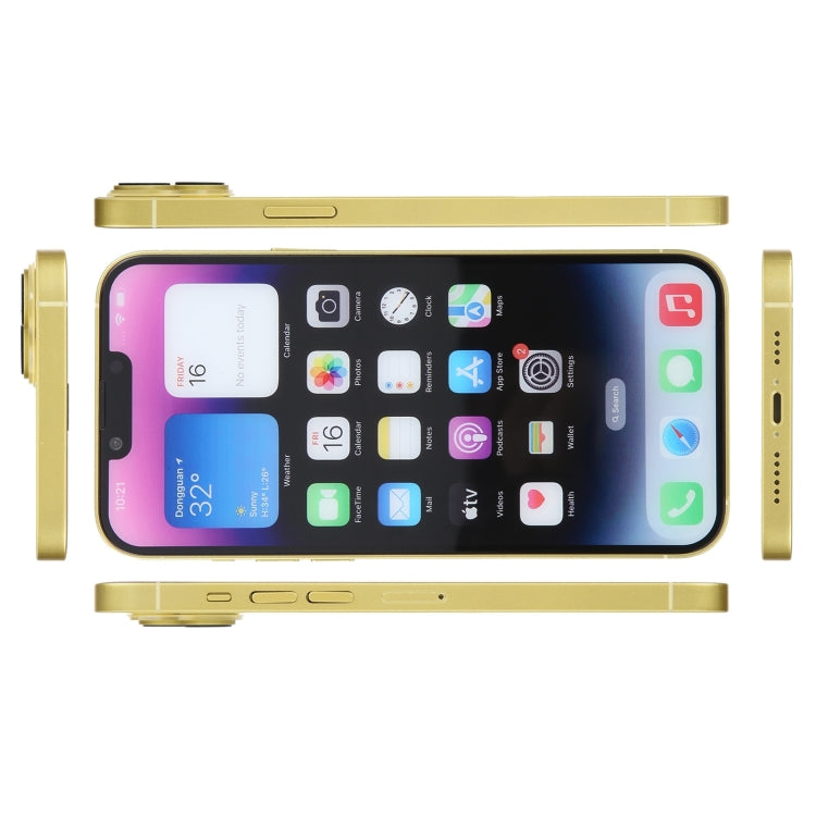 For iPhone 14 Color Screen Non-Working Fake Dummy Display Model(Yellow) - For iPhone & iPad by PMC Jewellery | Online Shopping South Africa | PMC Jewellery