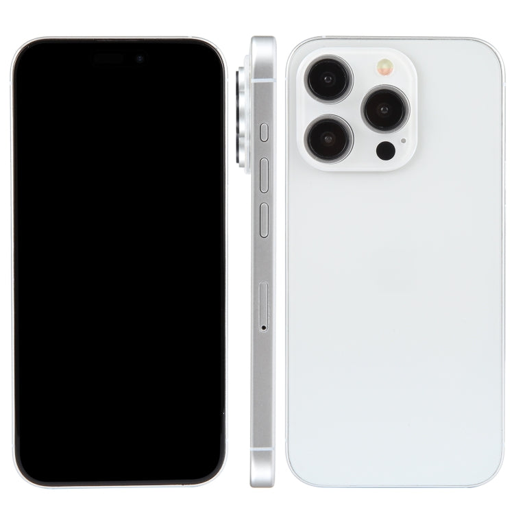 For iPhone 15 Pro Max Black Screen Non-Working Fake Dummy Display Model  (White) - free shipping - PMC TechLife - Order now!